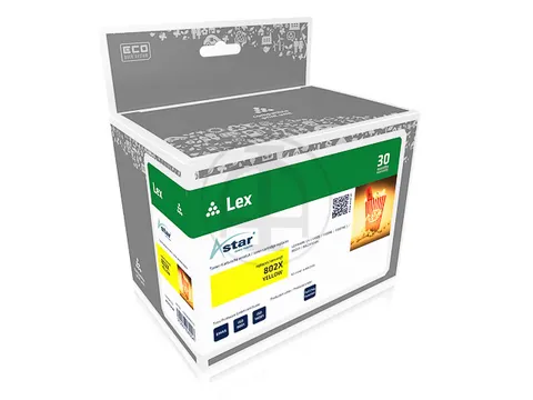 AS13208 Astar Lexmark 80C2XY0 CX toner geel rebuilt 4000pag chip