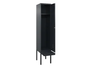 locker met bank,HxBxD 2120x400x815mm,1vak,vak B 400mm,cil.-slot - 2