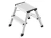 vouwtrapje bordes H 400mm 2x2treden HxBxD 400x490x490mm aluminium