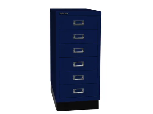 kantoor-ladekast HxBxD 670x279x380mm 6 laden romp oxfordblauw staal
