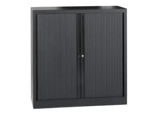 jaloeziedeurkast,HxBxD 1030x1200x430mm,2,5 OH,romp zwart,front zwart - 1