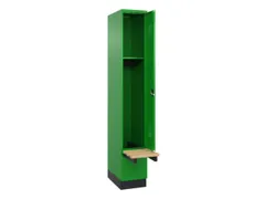 locker met bank,HxBxD 1950x300x815mm,1vak,vak B 300mm,cilinderslot