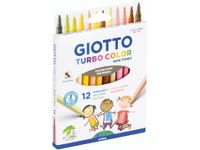 Turbo Color Skin Tones viltstiften, etui van 12