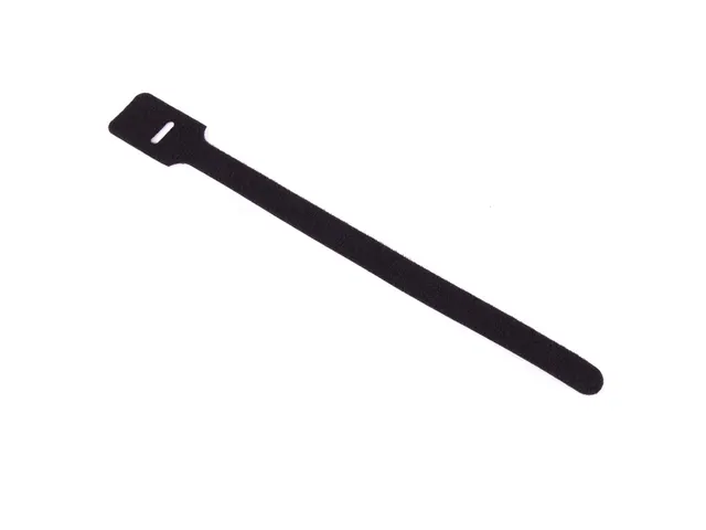 Addit Kabelbinders klittenband 12x250mm Zwart 10 stuks