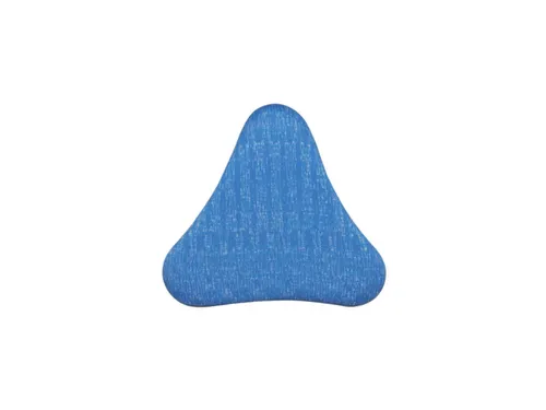 Zit-/stahulp Beweeglijk Zitmechanisme Triangelzitting Blauw Stof