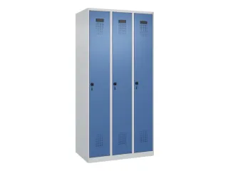 locker,HxBxD 1850x900x500mm,3vak,vak B 300mm,draaigrendel - 3
