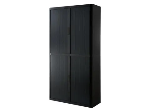 Roldeurkast HxBxD 2040x1100x415mm 4 Oh Zwart