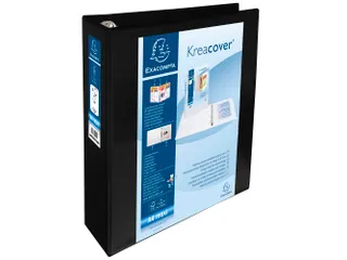 Ringmap Pp Personaliseerbaar Kreacover 4D-Ringen 60mm A4 Maxi Zwart - 1