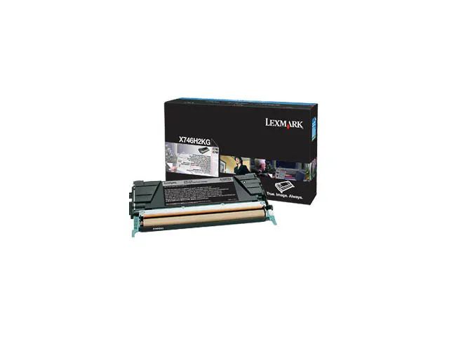 X 746 h 2 kg Lexmark X746 Toner Zwart