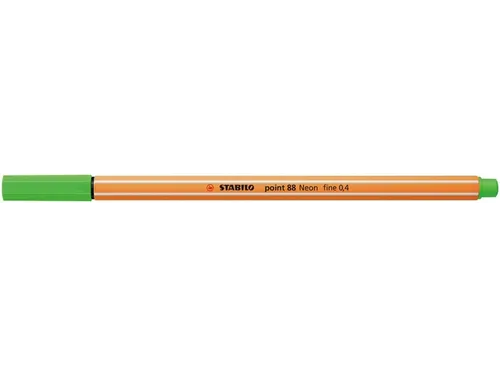 Fineliner STABILO point 88/033 neon groen 0.4mm