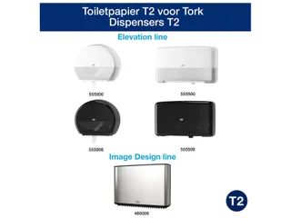 Toiletpapier Tork T2 120280 Advanced 2-laags 170m Mini Jumbo - 4