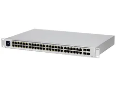 Usw-48-Poe Ubiquiti Unifi Switch Standalone 48xRJ45 4xSFP+ zilver mana