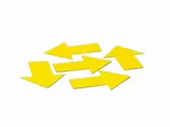 OUTLET Magneetvel Symbool Pijl Geel 40x60 mm