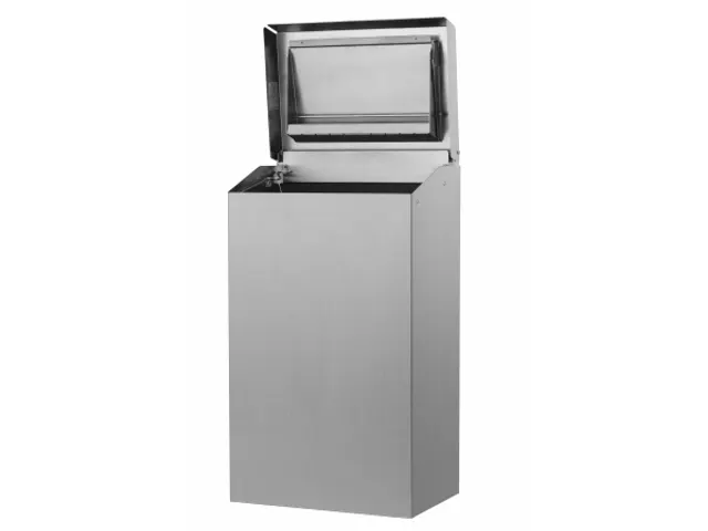 Afvalbak 50 Liter Gesloten RVS