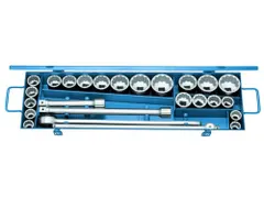 GEDORE D 32 EMAU-2 Dopsleutelset 3/4 inch 25-delig UD profiel mm+ZOLL