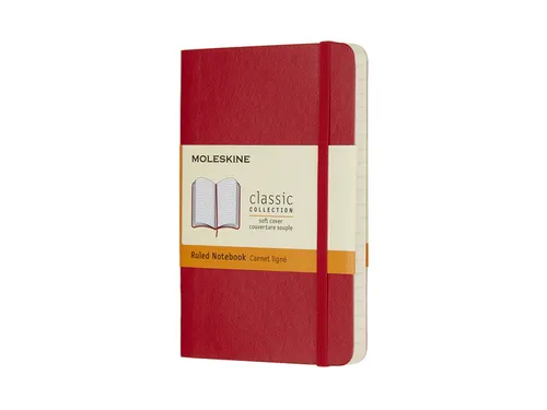 Moleskine Colored Soft Cover Classic Notebook A6 Notitieboek lijn Rood