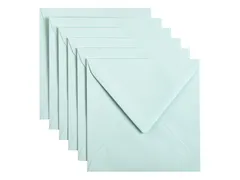 Envelop Papicolor 140x140mm Zeegroen gegomd