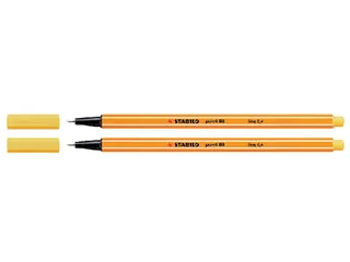 Fineliner STABILO point 88/44 geel 0.4mm - 1