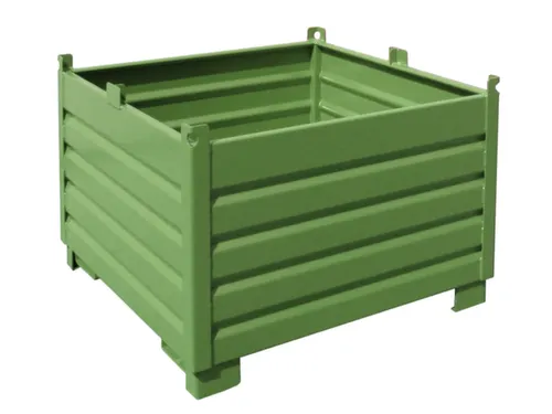 Systeem-Stapelcontainer Groen 850x1200x1200mm 1000kg Inhoud 1m³