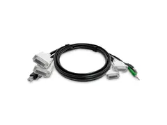 1.8 Meter Dual-Display KVM Kabel, HDMI en DisplayPort naar DVI en DP,