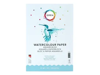 Aquarelblok Qrea A4 20vel 200gr gelijmd - 2