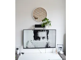 Wandklok NeXtime dia. 50cm hout/spiegel wit - 10