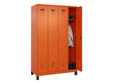 locker,HxBxD 1950x1200x500mm,4vak,vak B 300mm,cil.-slot,voeten