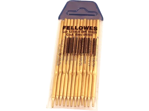 Balpenvulling Fellowes DIN voor baliepen medium blauw 12 stuks