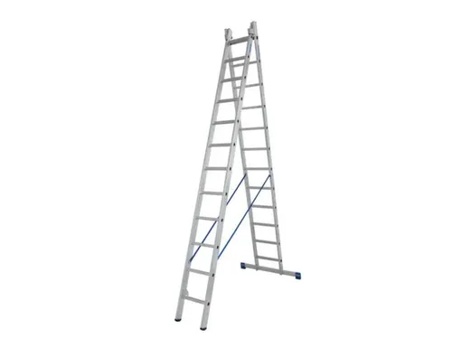multifunctionele ladder,2x12,sporten,balk L 3,4-6,05m,aluminium