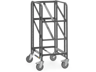 Esd-eurobakkenwagen 9380 250kg 600x400mm 3 Etages Ral7015 Open Frame - 1