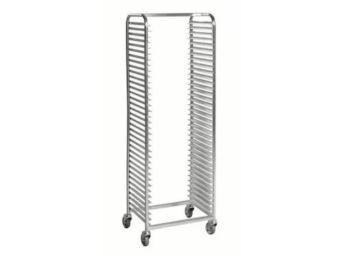 dienbladwagen,draagverm. 150kg,36etage(s),Dienbladschap,zilverkleurig