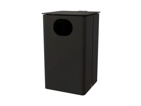 afvalbak,HxBxD 537x325x388mm,afvalbak inhoud 35l,romp staal RAL7021