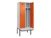 locker met bank,voor scheiding van kleding,HxBxD 2120x800x815mm,2vak