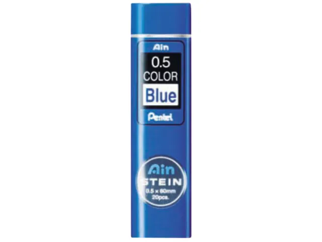 Potloodstift Pentel Ain Stein HB 0.5mm blauw koker à 20 stuks