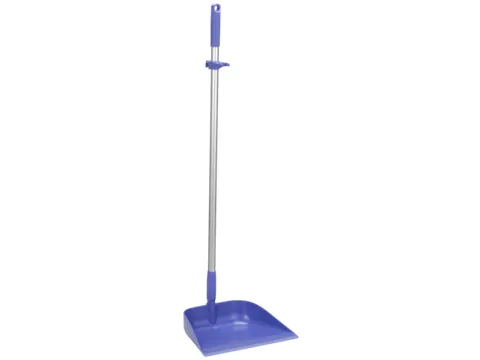 Vikan Hygiene stofblik 33cm met rechtopstaande steel 75cm Paars