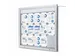 Vitrine d'affichage Extérieur 15x A4 avec panneau logo Eclairage LED