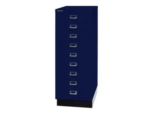 kantoor-ladekast HxBxD 940x349x432mm 9 laden romp oxfordblauw staal