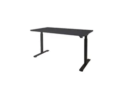 Dextro Basic Zit-sta Bureau Elektrisch 180x90 houtprint schaduw zwart