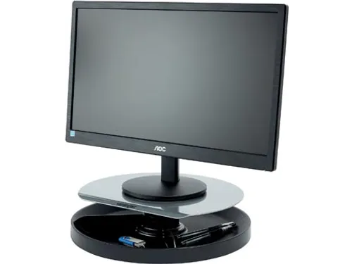 SmartFit monitorstandaard Spin Station zwart
