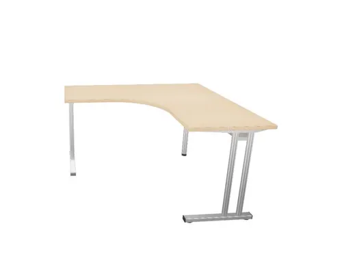 bureau in vrije vorm,HxBxD 740x1400x1400mm,vrije vorm,NE-esdoorn