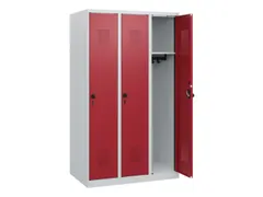 schoollocker,HxBxD 1530x900x500mm,3vak,vak B 300mm,draaigrendel