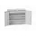 universele kast,HxBxD 1000x1300x550mm,2xStalen bodem,1lade(n)