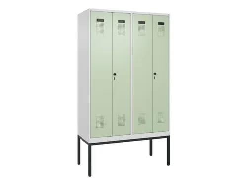 locker voor scheiding van kleding,HxBxD 2120x1200x500mm,4vak