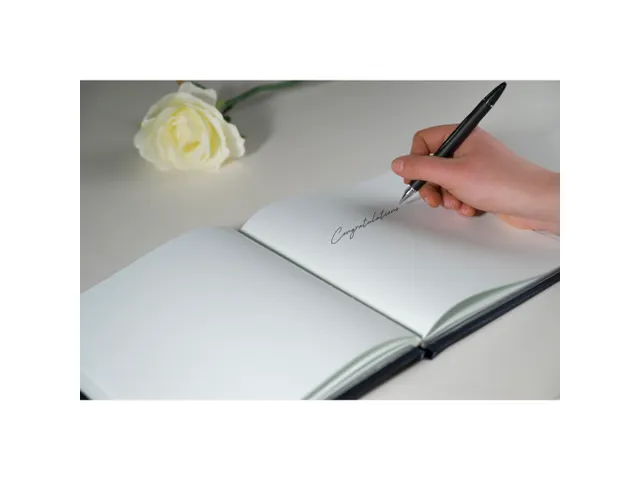 Livre d'or 140 pages tranche argent - Format 21x19cm - STRASS - Couleu