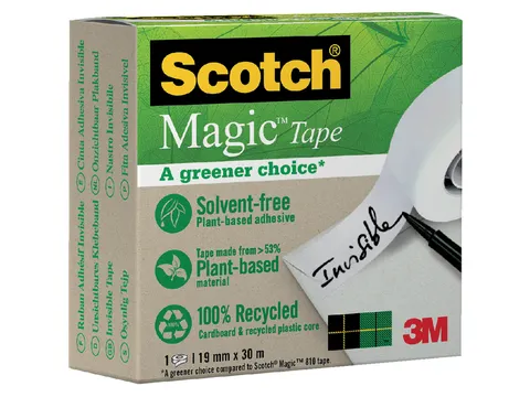 Plakband Scotch Magic 900 19mmx30m onzichtbaar mat