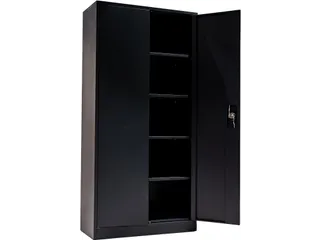 Draaideurkast 1850x900x400mm Zwart - 3