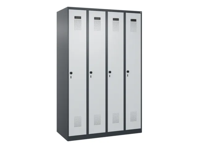 locker voor scheiding van kleding,HxBxD 1850x1200x500mm,4vak