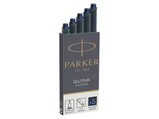 Inktpatroon Parker Quink permanent blauwzwart pak à 5 stuks - 2