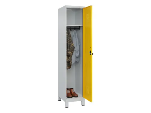 locker,HxBxD 1950x400x500mm,1vak,vak B 400mm,draaigrendel,voeten