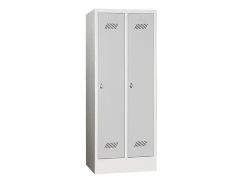 lockerkast v. kinderen,HxBxD 1600x630x500mm,2vak,RAL7035,front RAL7016